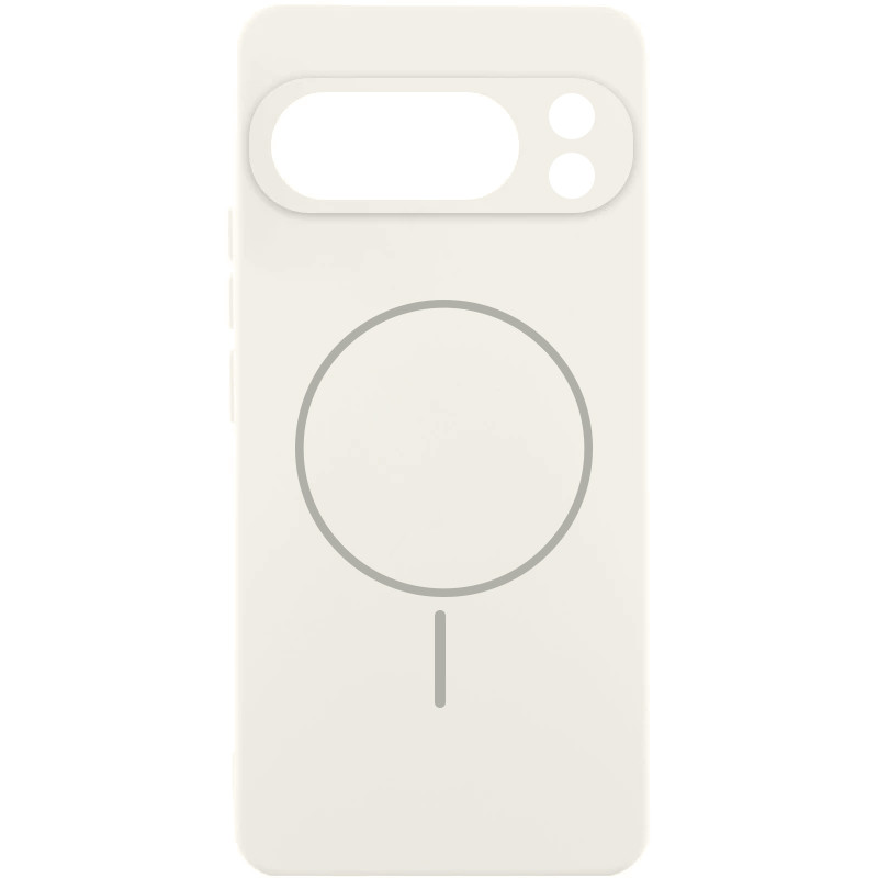 Чехол Silicone Cover Lakshmi Full Camera (AA) with MagFit для Google Pixel 9 Pro XL (Белый / White)
