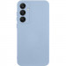 Чехол TPU GETMAN Liquid Silk Full Camera для Samsung Galaxy S24 FE (Голубой / Lilac Blue)