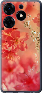 

Чехол Розовые цветы для Tecno Spark 10 Pro 1695359