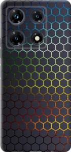 Чехол Переливающиеся соты для Infinix Note 30 Pro