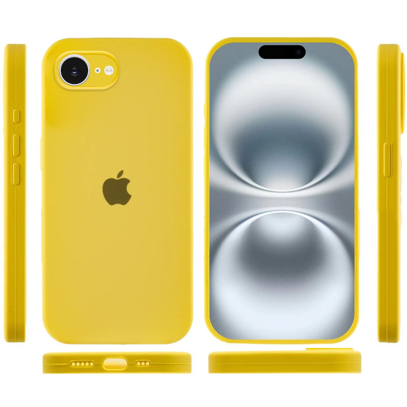 Фото Чохол Silicone Case Full Camera Protective (AA) на Apple iPhone 16e (6.1") (Жовтий / Yellow) в маназині vchehle.ua