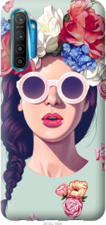 

Чехол Девушка с цветами для Realme XT 1055497
