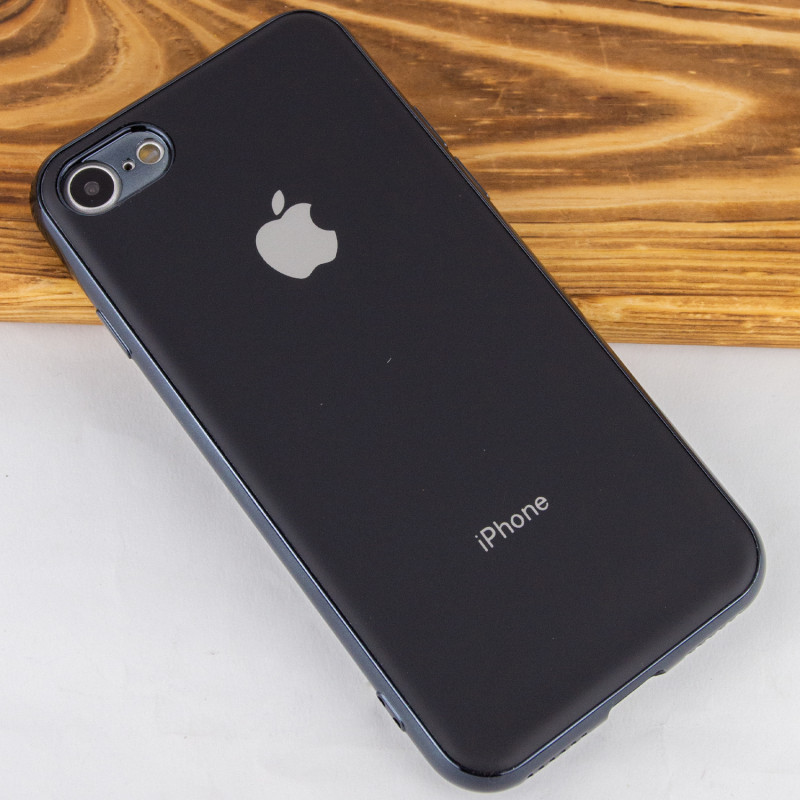 Фото TPU чохол Matte LOGO на Apple iPhone 7 / 8 (4.7") (Чорний / Black) на vchehle.ua