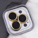 Фото Захисне скло Metal Classic на камеру (в упак.) на Apple iPhone 13 Pro / 13 Pro Max (Золотий / Gold) на vchehle.ua