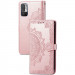 Кожаный чехол-книжка Art Case с визитницей для Xiaomi Redmi Note 10 5G / Poco M3 Pro (Розовый)