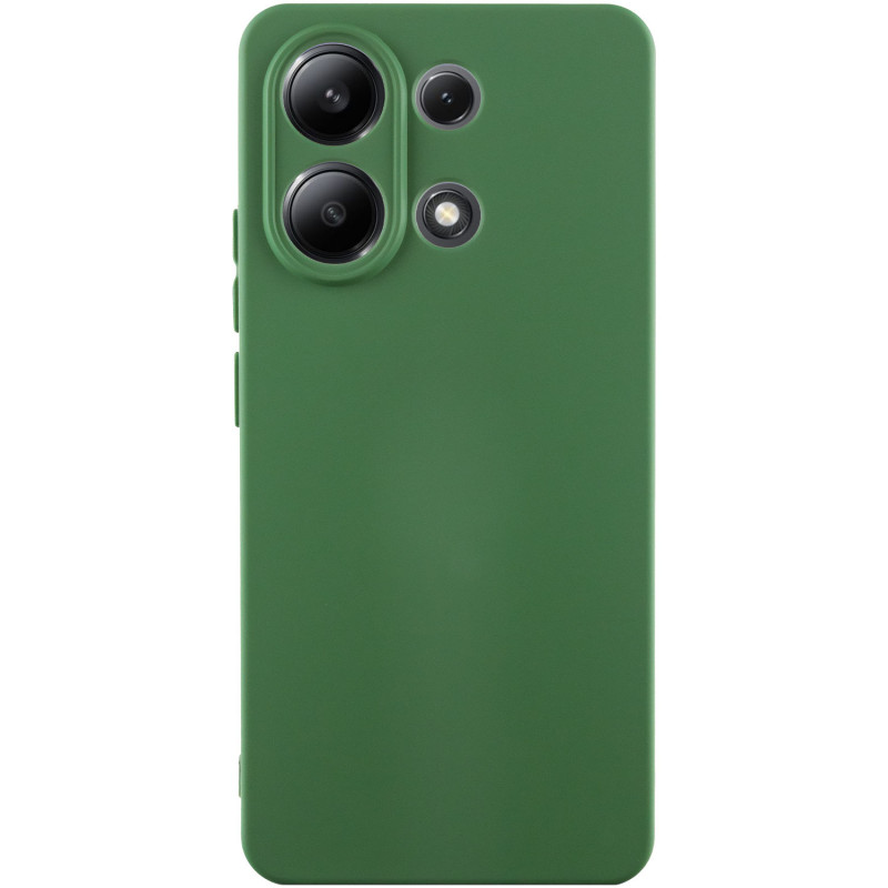 Чохол Silicone Cover Lakshmi Full Camera (A) на Xiaomi Redmi Note 13 4G (Зелений / Dark green)