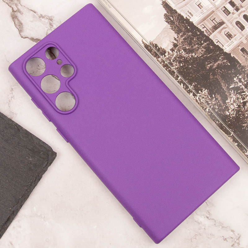 Купити Чохол Silicone Cover Lakshmi Full Camera (A) на Samsung Galaxy S22 Ultra (Фіолетовий / Purple) на vchehle.ua