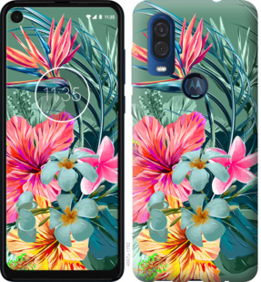 

Чехол Тропические цветы v1 для Motorola One Vision 845307