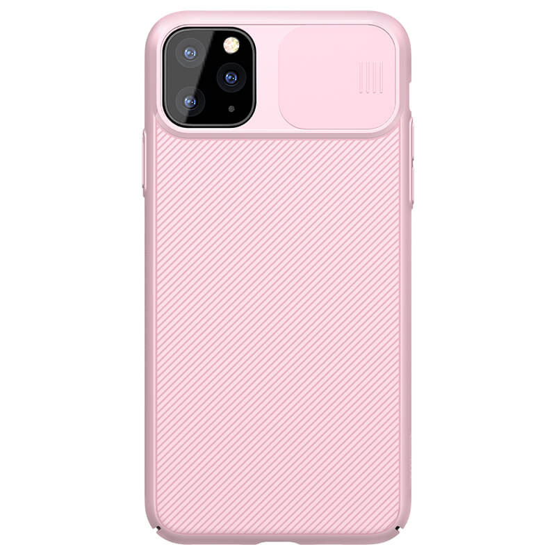 Фото Карбонова накладка Nillkin Camshield (шторка на камеру) на Apple iPhone 11 Pro Max (6.5") (Рожевий / Pink) на vchehle.ua