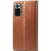 Кожаный чехол-книжка GETMAN Gallant (PU) для Xiaomi Redmi Note 10 Pro / 10 Pro Max (Коричневый) в магазине vchehle.ua