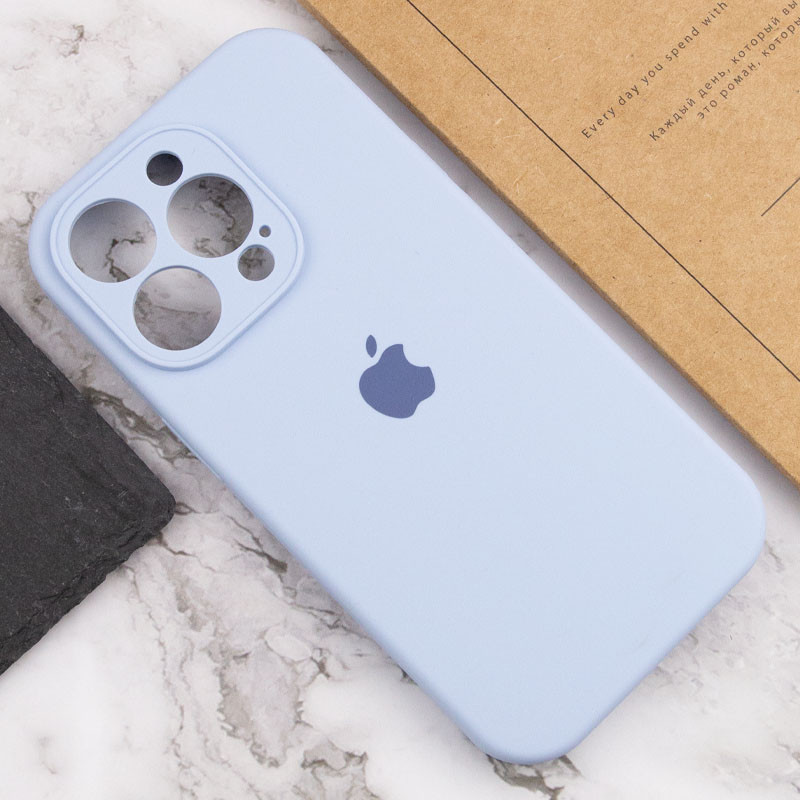 Купить Чехол Silicone Case Full Camera Protective (AA) для Apple iPhone 13 Pro Max (6.7") (Голубой / Lilac Blue) на vchehle.ua