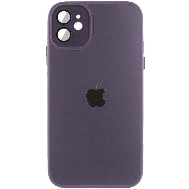 Чехол TPU+Glass Sapphire Midnight для Apple iPhone 12 (6.1") (Фиолетовый / Deep Purple)