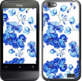 

Чохол Блакитні орхідеї на HTC One V t320e 724970
