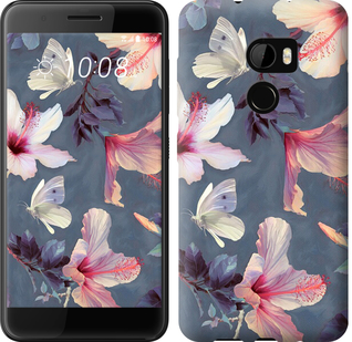 

Чехол Нарисованные цветы для HTC One X10 596170