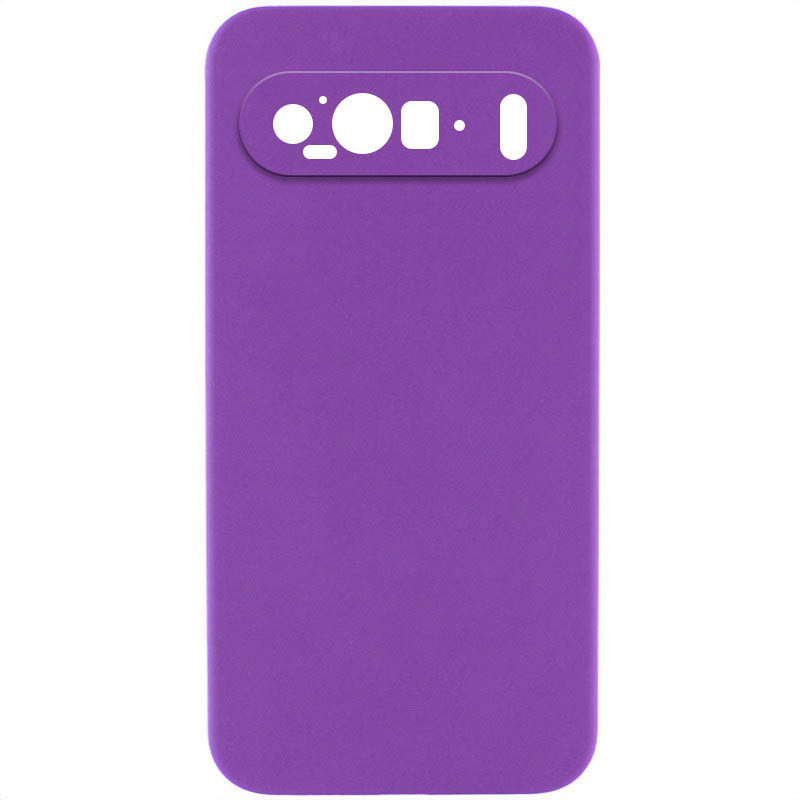 Чехол Silicone Cover Lakshmi Full Camera (AA) для Google Pixel 9 / 9 Pro (Фиолетовый / Purple)