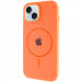Чохол Silicone Case Full Protective (AA) with Magnetic Safe на Apple iPhone 15 Plus (6.7") (Помаранчевий / Papaya)