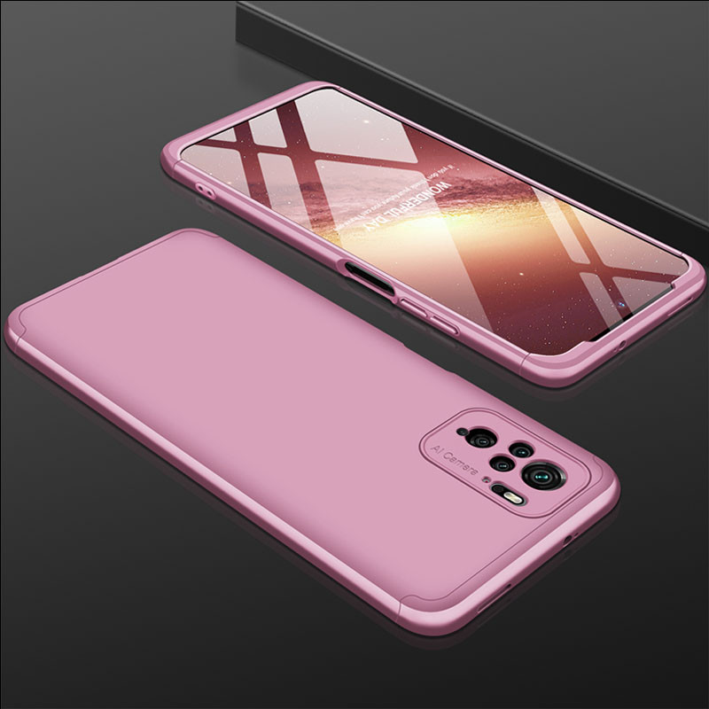 Фото Пластикова накладка GKK LikGus 360 градусів (орр) на Xiaomi Redmi Note 10 / Note 10s (Рожевий / Rose Gold) на vchehle.ua