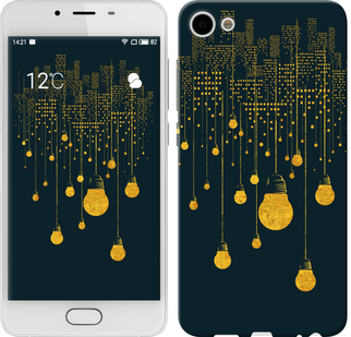 

Чохол Ілюстрація нічного міста на Meizu U10 592370