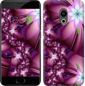 Чехол Цветочная мозаика для Meizu Pro 6