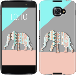 

Чехол Узорчатый слон для Alcatel idol 4s 224908
