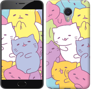 Чохол Котики на Meizu M3 Note
