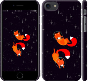 Чехол Лисички в космосе для iPhone 8 (4.7")