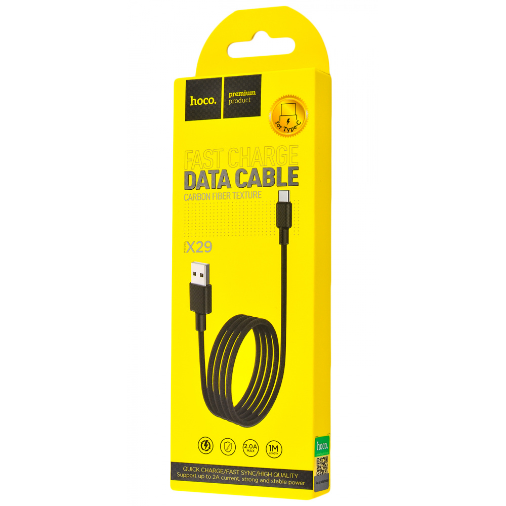 

Дата кабель Hoco X29 Superior Style Type-C Cable 2A (1m) (Черный) 714682