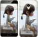 Чехол Милая девочка с зайчиком для Meizu M5