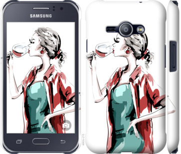 

Чохол Дівчина з келихом на Samsung Galaxy J1 Ace J110H 841405