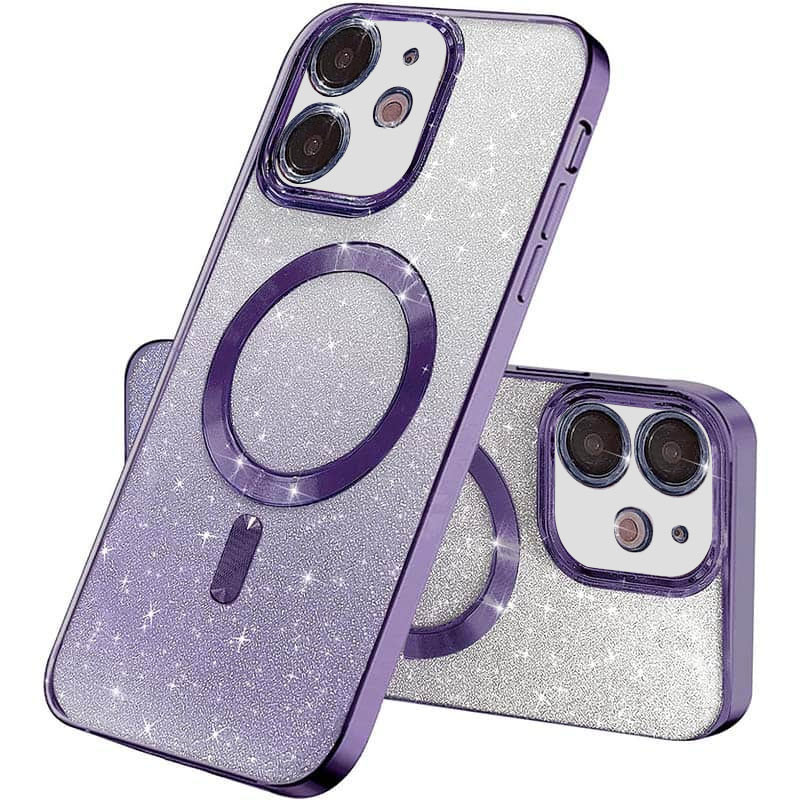 TPU чехол Delight case with Magnetic Safe с защитными линзами на камеру для Apple iPhone 11 (6.1") (Фиолетовый / Purple)