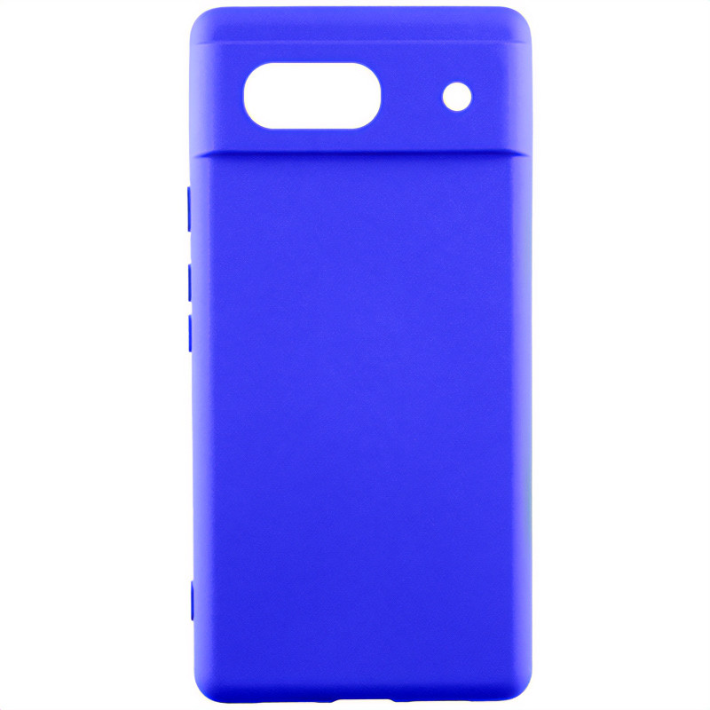 Чехол Silicone Cover Lakshmi Full Camera (AA) для Google Pixel 8a (Синий / Iris)