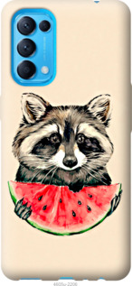 

Чехол Енотик с арбузом для Oppo Reno5 1175985