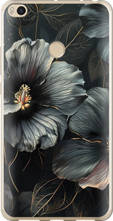 Чохол Чорні квіти на Xiaomi Mi Max 2