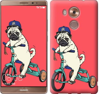 

Чехол Мопс на велосипеде для Huawei Mate 8 87811