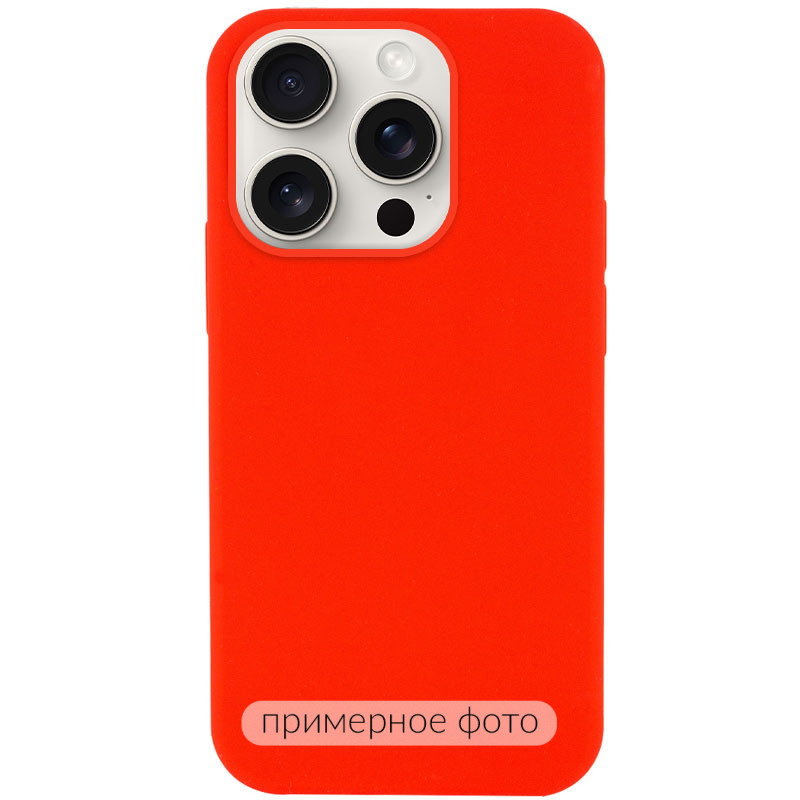 Чехол Silicone Case Full Protective (AA) NO LOGO для Apple iPhone 17 (6.3") (Красный / Red)