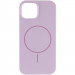 Фото Чохол Silicone Case Full Protective (AA) NO LOGO with Magnetic Safe на Apple iPhone 15 (6.1") (Бузковий / Lilac) на vchehle.ua
