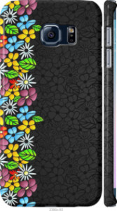 Чехол цветочный орнамент для Samsung Galaxy S6 Edge G925F