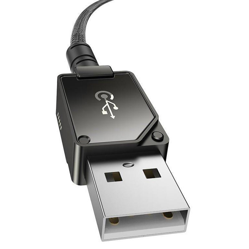 Купити Дата кабель Baseus Unbreakable Series Fast Charging USB to Lightning 2.4A 1m (P10355802111-0) (Black) на vchehle.ua