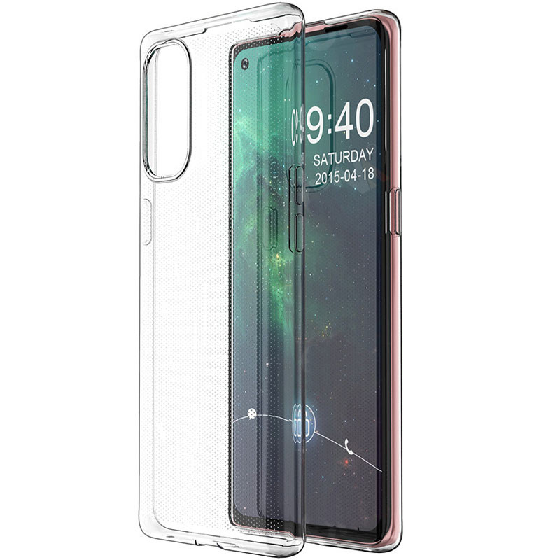 TPU чехол Epic Transparent 1,0mm для Oppo Reno 4 (Бесцветный (прозрачный))