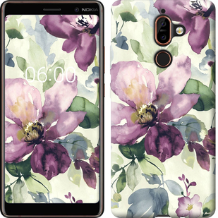 

Чохол Квіти аквареллю на Nokia 7 Plus 632003