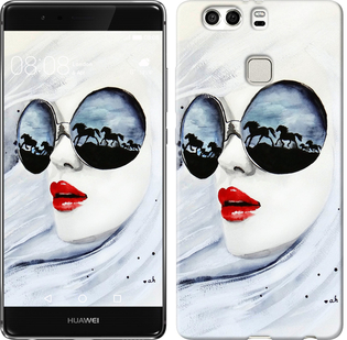 

Чохол Дівчина аквареллю на Huawei P9 Plus 89975