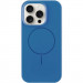 Чехол Silicone Case Full Protective (AA) NO LOGO with Magnetic Safe для Apple iPhone 11 Pro Max (6.5") (Синий / Denim Blue)