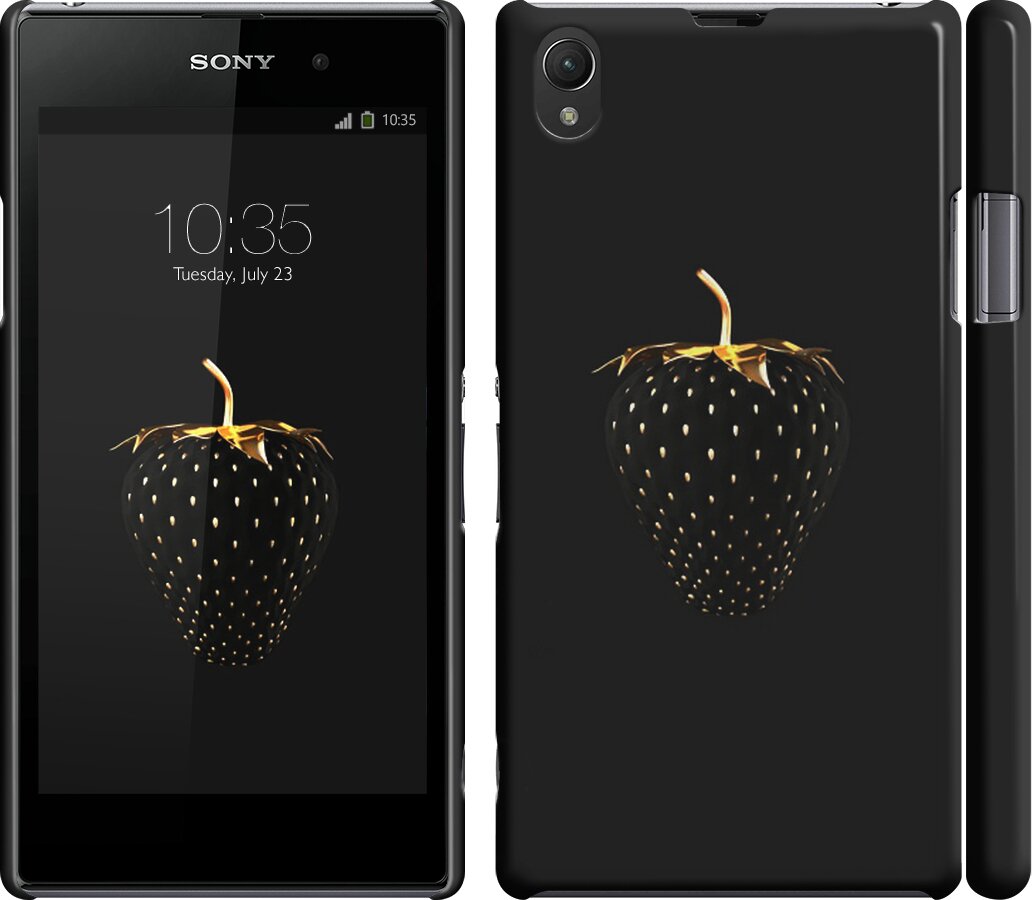 

Чехол Черная клубника для Sony Xperia Z1 C6902 97898