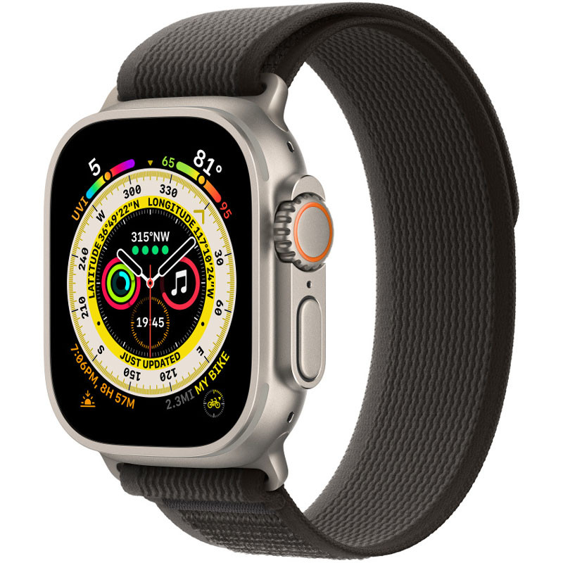 Ремешок Trail Loop для Apple Watch 42/44/45/46/49mm (m/l) (Black / Grey)