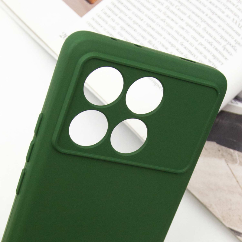 Купити Чохол Silicone Cover Lakshmi Full Camera (A) на Xiaomi Redmi Note 13 Pro 4G / Poco M6 Pro 4G (Зелений / Dark green) на vchehle.ua