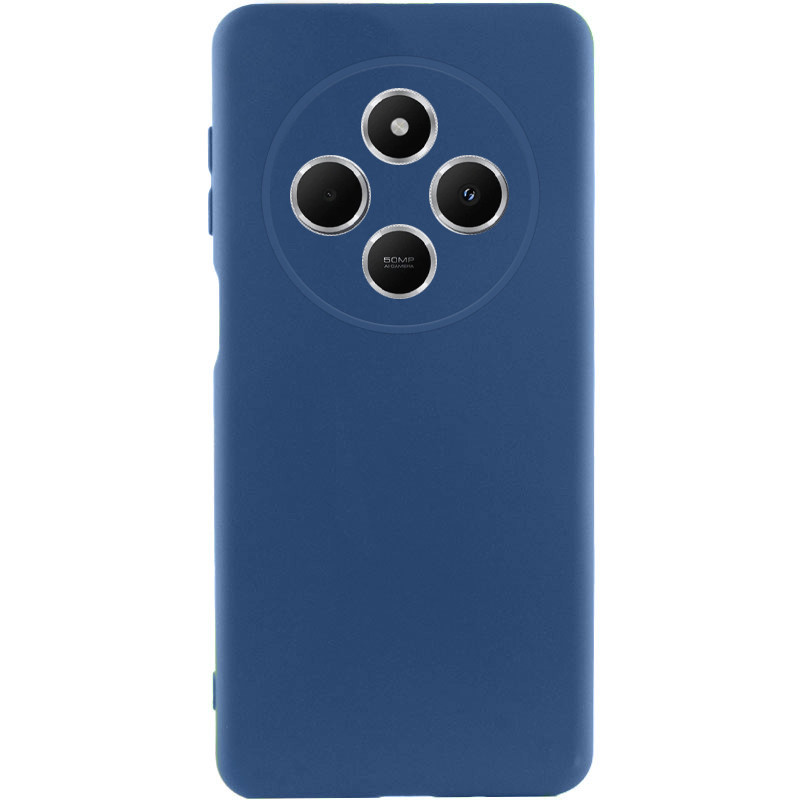 Чохол Silicone Cover Lakshmi Full Camera (AA) на Xiaomi Redmi 14C / Poco C75 (Синій / Navy Blue)