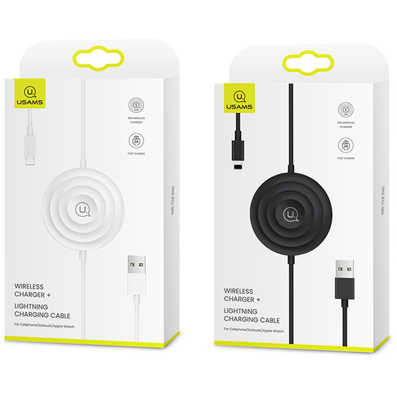Фото БЗУ Usams US-CC096 для Apple Watch + Lightning cable на vchehle.ua