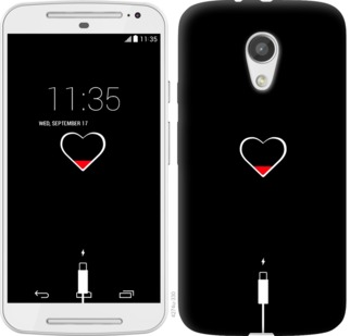

Чехол Подзарядка сердца для Motorola Moto G2 721508