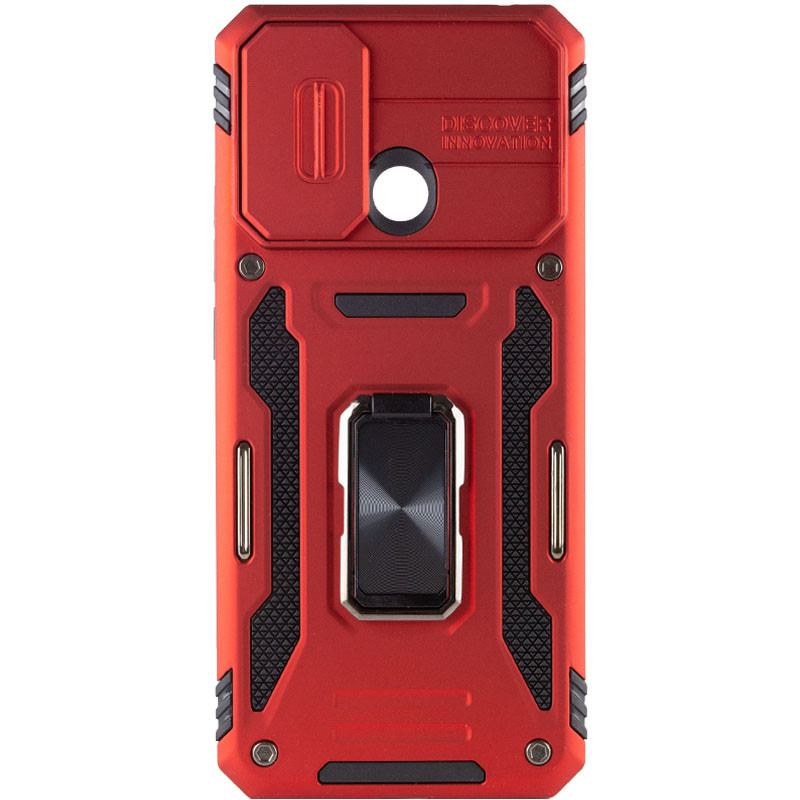 Фото Удароміцний чохол Camshield Army Ring на Xiaomi Redmi 9C / 10A (Червоний / Red) на vchehle.ua