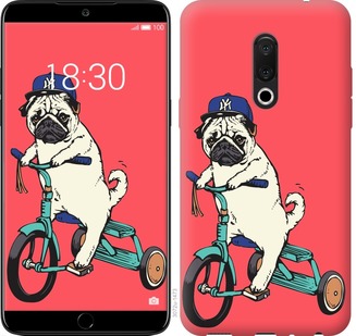 

Чехол Мопс на велосипеде для Meizu 16 Plus 671019